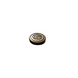 2 perles rondes palets passantes en métal couleur bronze 17,5x4,5mm