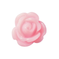 2 petites perles fleur en résine rose clair clair pour bijoux 8mm