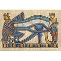2 grandes breloques œil d'Horus en métal argenté 26x33mm