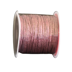 2m de fil lurex rose clair 0,4mm