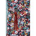 Pochette en patchwork pour téléphone à fleurs rouges