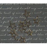 10 breloques étoile évidée en métal couleur bronze 13x15mm