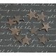 10 breloques étoile en métal couleur cuivre 13x16mm