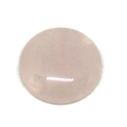 Cabochon rond de quartz rose 20mm