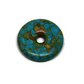 Donut en howlite bleue 23.5mm