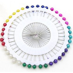 Carrousel de 40 épingles à couture - embout multicolore 35mm
