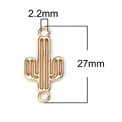 Connecteur cactus en métal doré 27x13mm