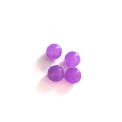 5 perles rondes à facettes en alexandrite mauve 8mm