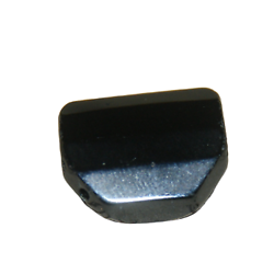Palet octogonal d'onyx noir à facettes 19mm