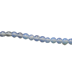 10 petites perles rondes d'opalite iridescentes 4mm