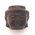 Perle tête de Bouddha en bois de senteur 12x13mm