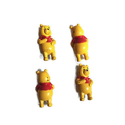 Mini figurine Winnie l'Ourson en résine souple 20x10mm