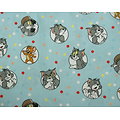 Drap de maternelle / serviette de cantine en coton  - imprimé Tom & Jerry