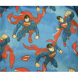 Drap de maternelle / serviette de cantine en coton  - imprimé Superman
