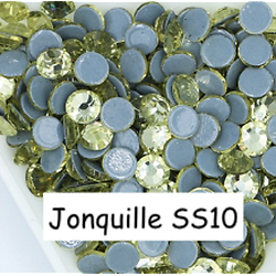 100 strass hotfix à facettes Jonquille - 2,7-2,9mm/SS10