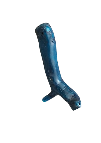 Pendentif branche de corail bleu 64x25mm (T99603)
