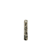 Breloque longue étiquette verticale FAITH en métal argenté 7x38mm