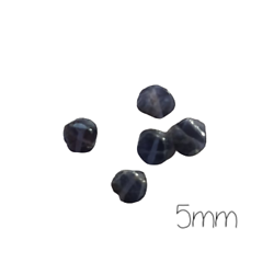 10 perles palet de iolite ou saphir d'eau bleu intense/violet 5mm
