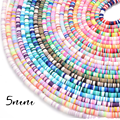Brin de perles rondelles Katsuki / heïshi multicolores en polymère 5mm - 45cm soit environ 400 perles
