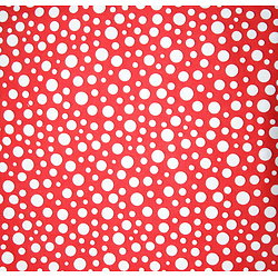 Pois blancs, fond rouge