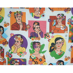Portraits dessinés de Frida Kahlo, multicolore