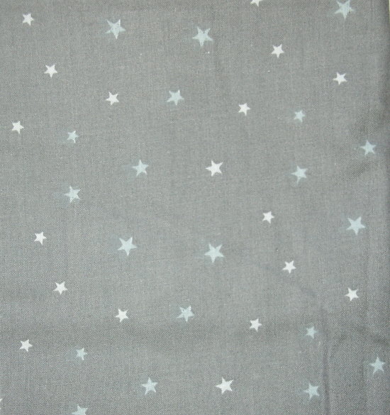 Étoiles blanches, fond gris