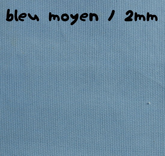Toile Aïda 2,5mm bleu moyen 70x105cm