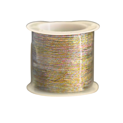2m de fil lurex multicolore clair 0,4mm