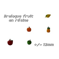 Breloque fruit en résine