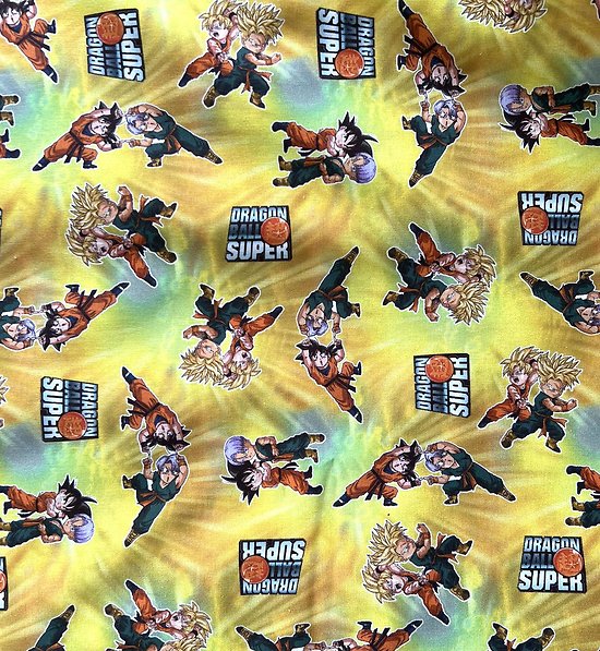 Drap de maternelle en coton - imprimé Dragon Ball Z Heroes