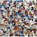 Drap de maternelle en coton - Mickey et ses amis - multicolore
