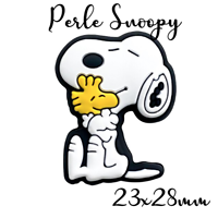 Perle Snoopy en silicone alimentaire sans BPA 23x28mm