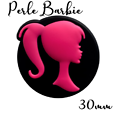 Perle Barbie en silicone alimentaire sans BPA 30mm