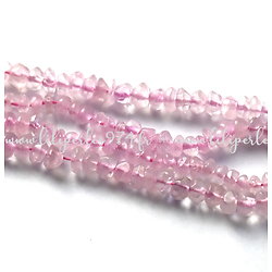 10 perles de quartz rose taillées 4/5mm