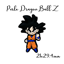 Perle Dragon Ball Z en silicone alimentaire sans BPA 21x29,4mm