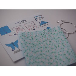 Kit pour boucles d'oreille origami papillon sur créoles