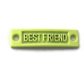 Connecteur pour bracelet en métal peint "Best Friend" 35x9mm
