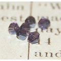 10 perles toupies en cristal de Bohème 4mm
