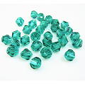 20 perles toupies en cristal de Bohème 4mm