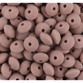 Perle lentille en silicone alimentaire 12x12x7mm