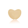 Perle coeur dodu en silicone alimentaire 19x16x10mm