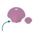 Perle ou anneau de dentition coquillage en silicone alimentaire sans BPA