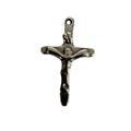 Pendentif croix catholique en acier inoxydable 316L 32x19mm