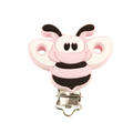 Perle ou clip abeille en silicone alimentaire sans BPA
