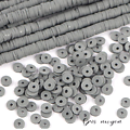 Brin de perles rondelles Katsuki / heïshi en polymère 5mm - 40cm soit environ 400 perles
