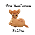 Kit 2 ou 3 pièces ou perle seule Bambi en silicone alimentaire sans BPA - caramel