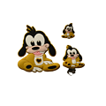 Kit Pluto 3 pièces, l'adorable ami chien de Mickey en silicone alimentaire sans BPA