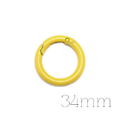 Fermoir-anneau type mousqueton couleur 34mm
