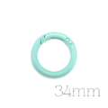 Fermoir-anneau type mousqueton couleur 34mm