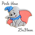 Kit 2 pièces ou perle seule Dumbo en silicone alimentaire sans BPA